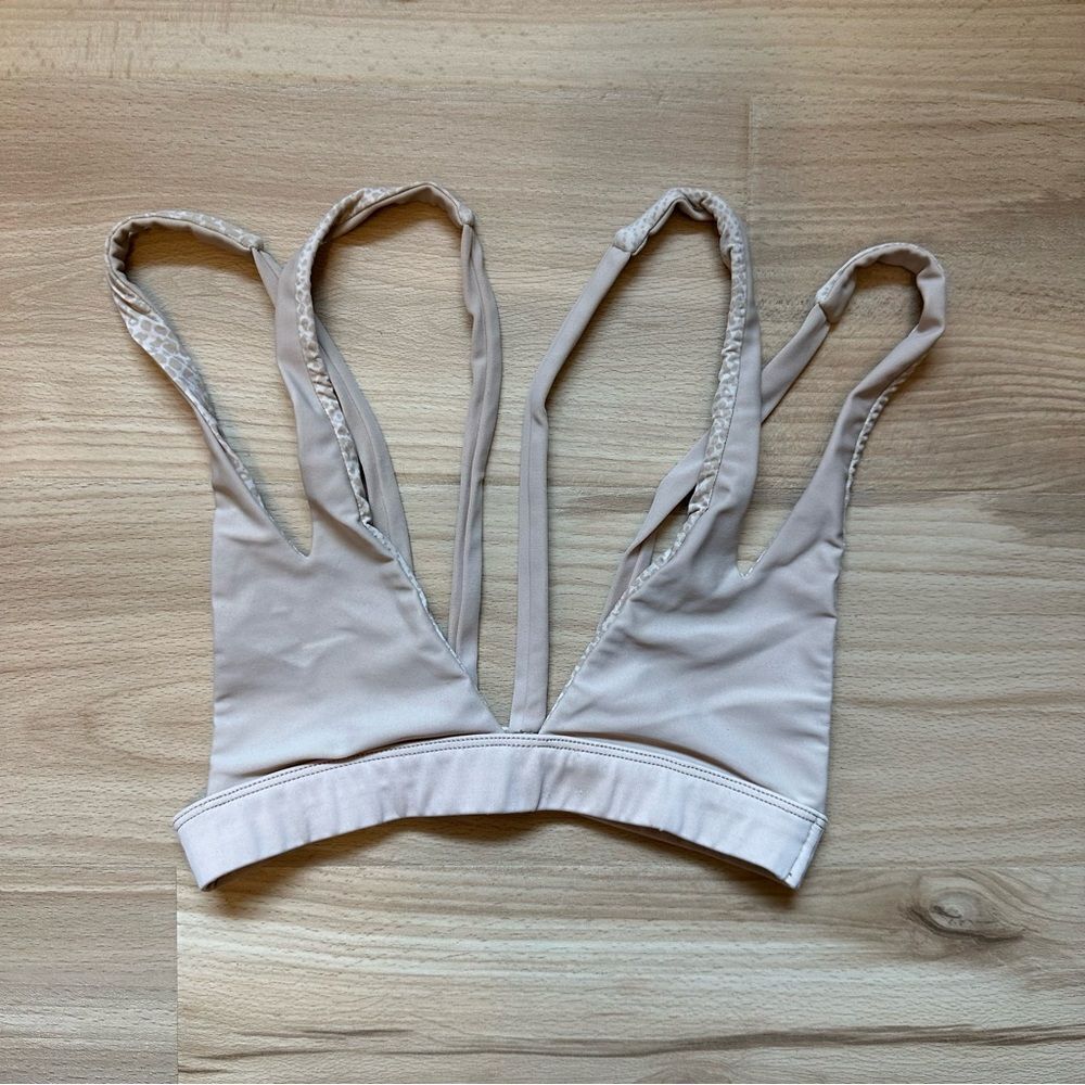 Acacia Swimwear Cream Triangle Bikini Top